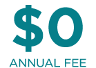 no annual fee icon image