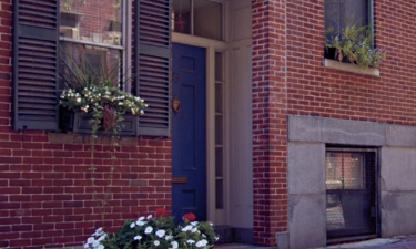 A residential home on a street